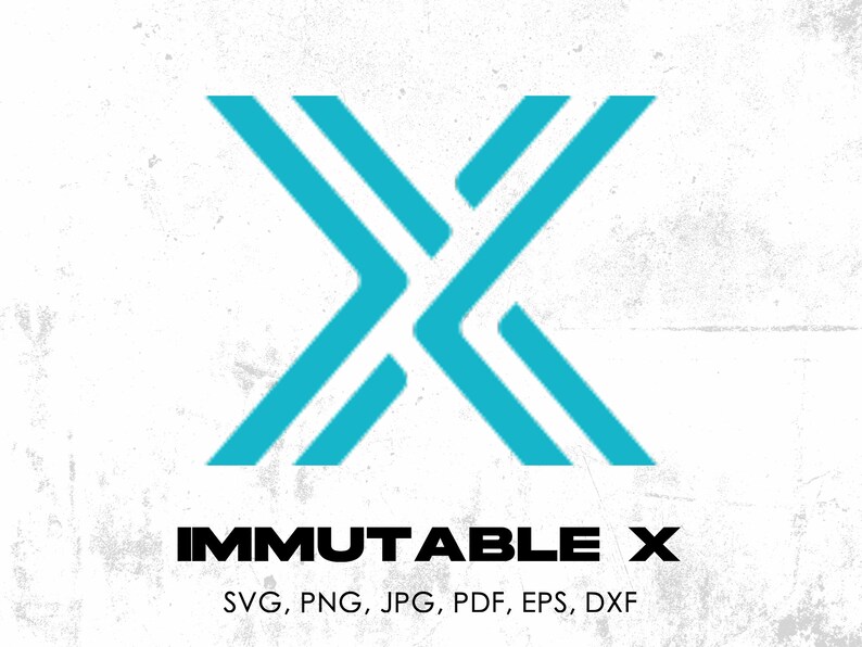 Immutable X Crypto Logo File Svg Png Pdf Jpg Eps Dxf Etsy