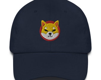 Shiba Inu Hat, Shiba Inu Embroidered Dad Cap, Shiba Inu Crypto Gift