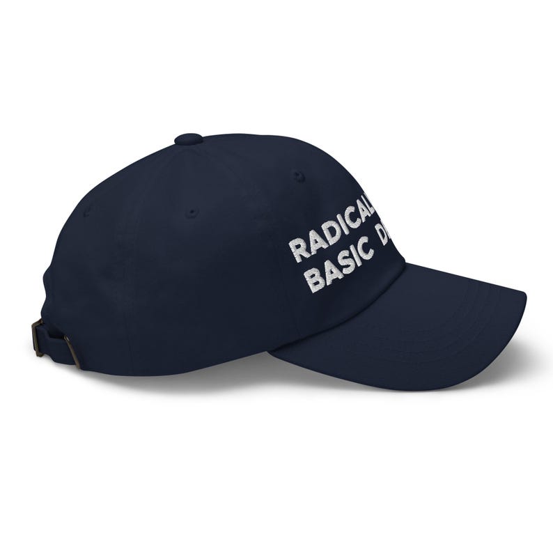 Radicalized By Basic Decency Hat (Embroidered Dad Cap)