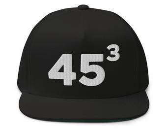 45 Trump 2028 Hat (Embroidered Flat Bill Snapback Cap) Donald Trump Third Term Hats