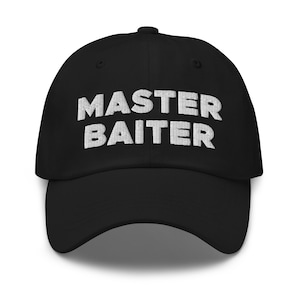 Master Baiter Hat (Embroidered), Funny Fishing Hats