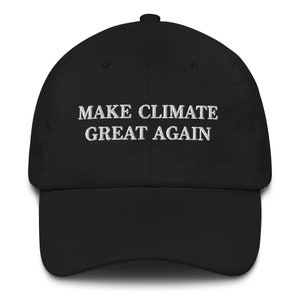 Climate Change Dad Cap, Climate Change Embroidered Hat, Make Climate Change Great Again Hat, Maga Meme Hat
