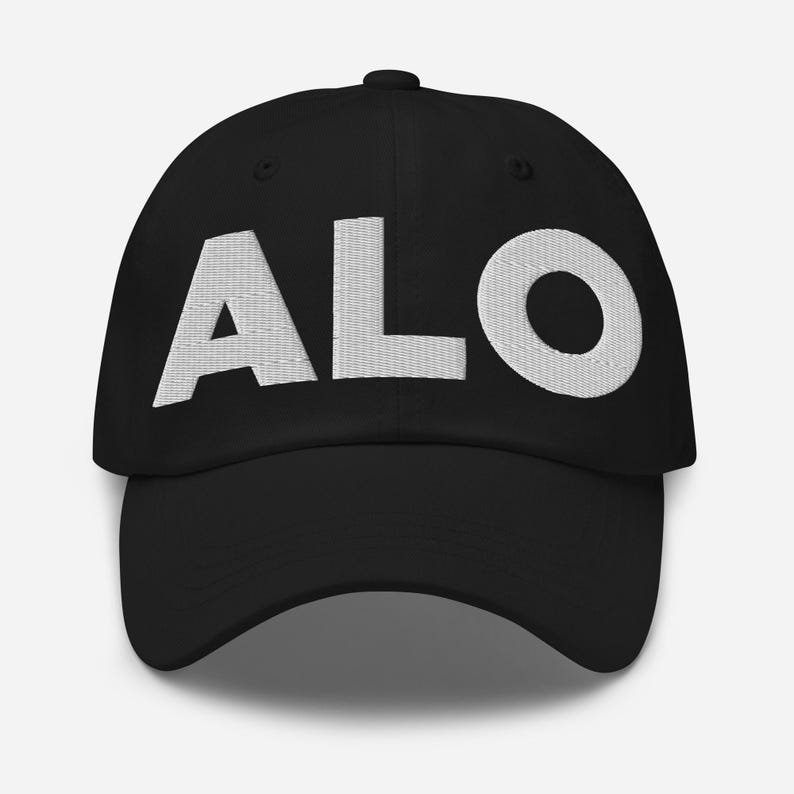 ALO Waterloo Airport Hat (Embroidered Dad Cap) Flying to ALO Waterloo Air Port Merchandise, From ALO Waterloo Travel Lover