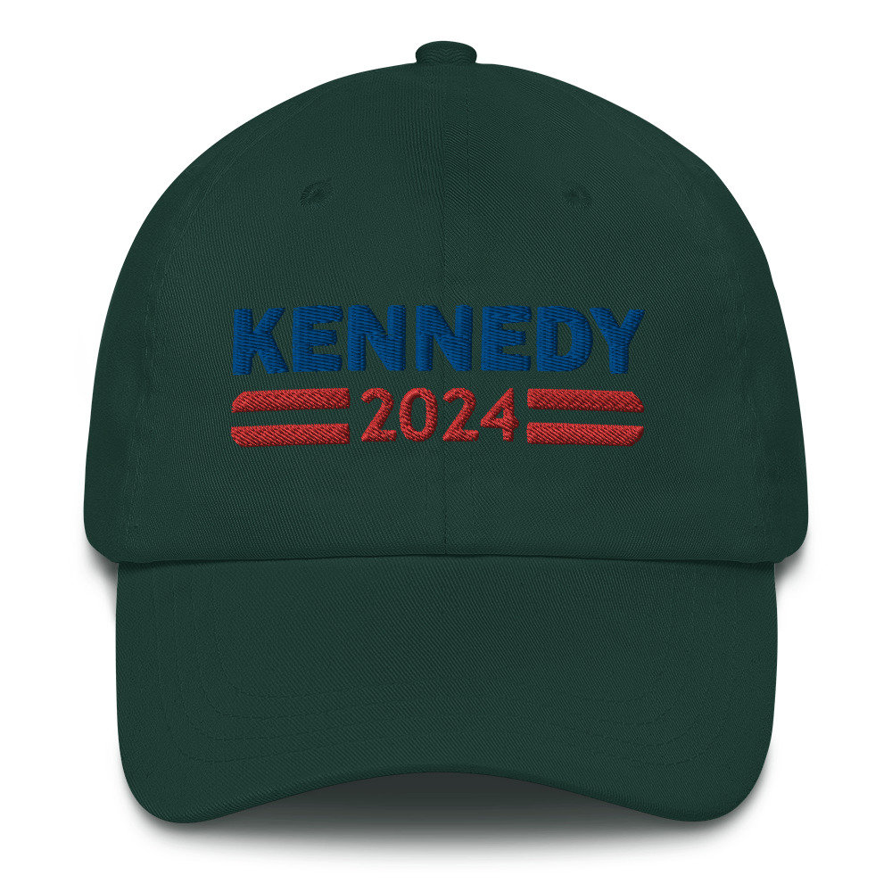 Kennedy 2024 Hat embroidered Dad Cap, RFK JR for President 2024 Merch