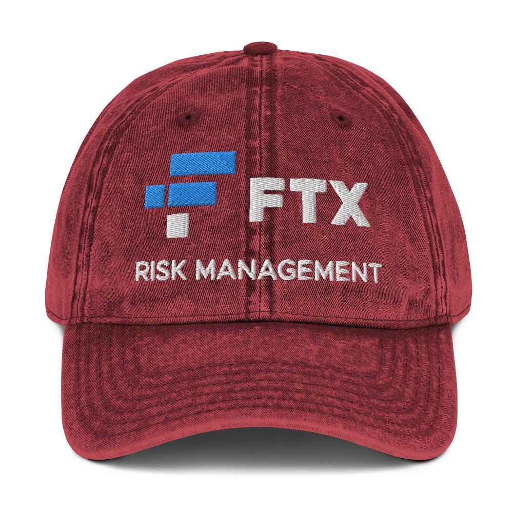 FTX Cappello Papà Ricamato - Gestione Rischi - Unisex Taglia M - Nuovo Con Etichette - Foto 1
