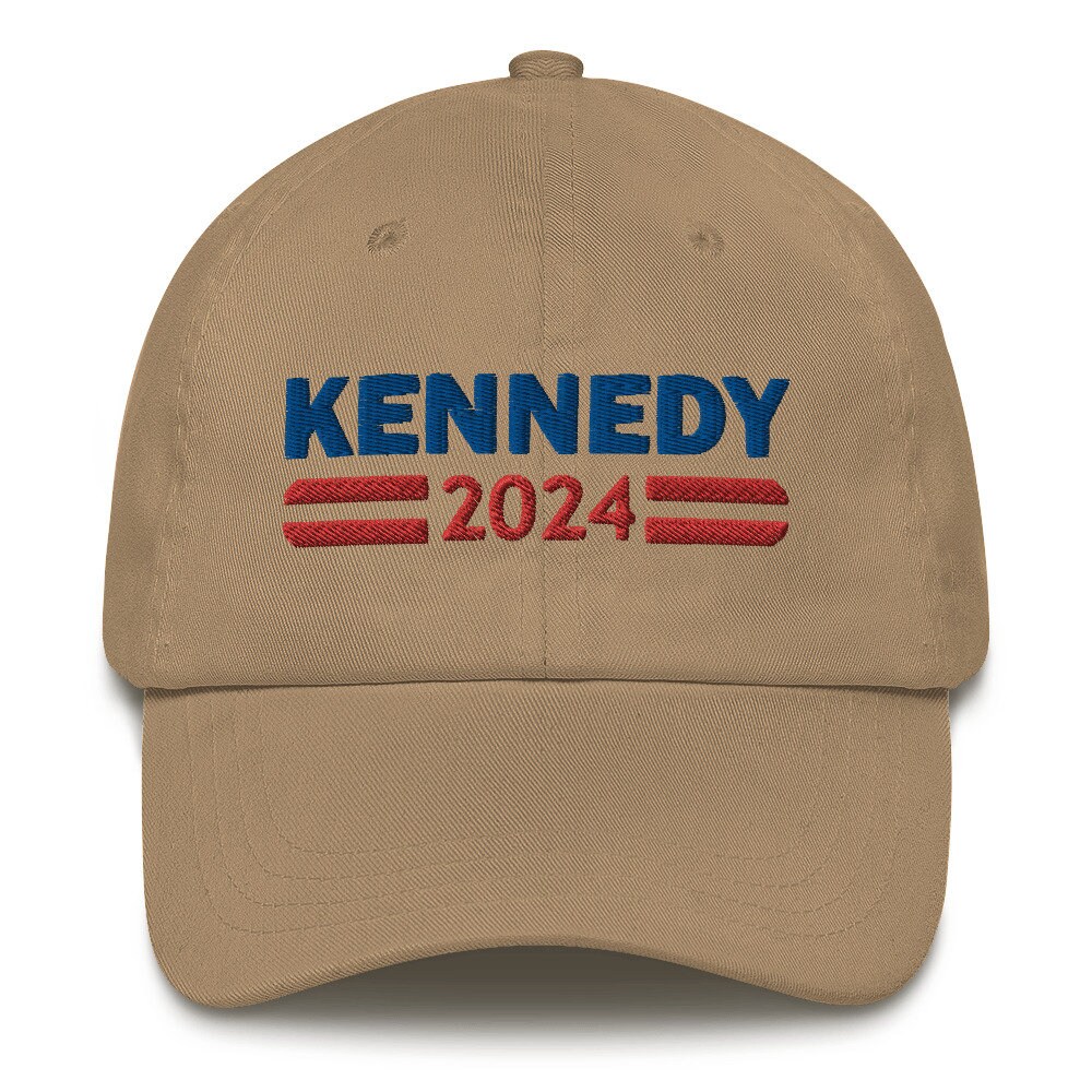 Kennedy 2024 Hat embroidered Dad Cap, RFK JR for President 2024 Merch