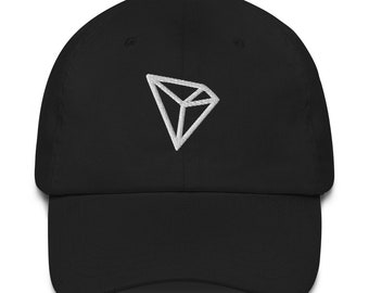 Tron Hat, Tron Embroidered Dad Cap, Tron Crypto Gift