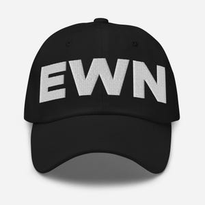 EWN New Bern Airport Hat (Embroidered Dad Cap) Flying to EWN New Bern Air Port Pilot