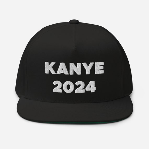 Kanye 2024 Hat Embroidered Flat Bill Snapback Cap Kanye for Etsy