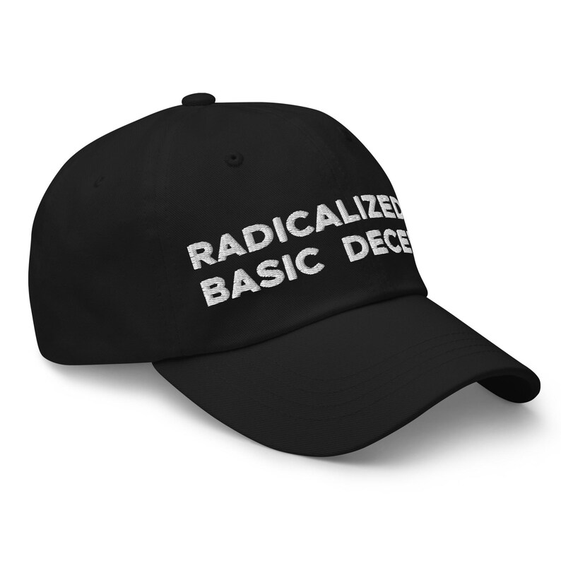 Radicalized By Basic Decency Hat (Embroidered Dad Cap)