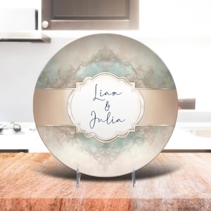 Personalized couples name, wedding gift, anniversary, couple platter, engagement gift, elegant gift for couple