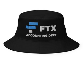 FTX Accounting Department Hat (Embroidered Bucket Cap) Funny FTX Collapse Hat