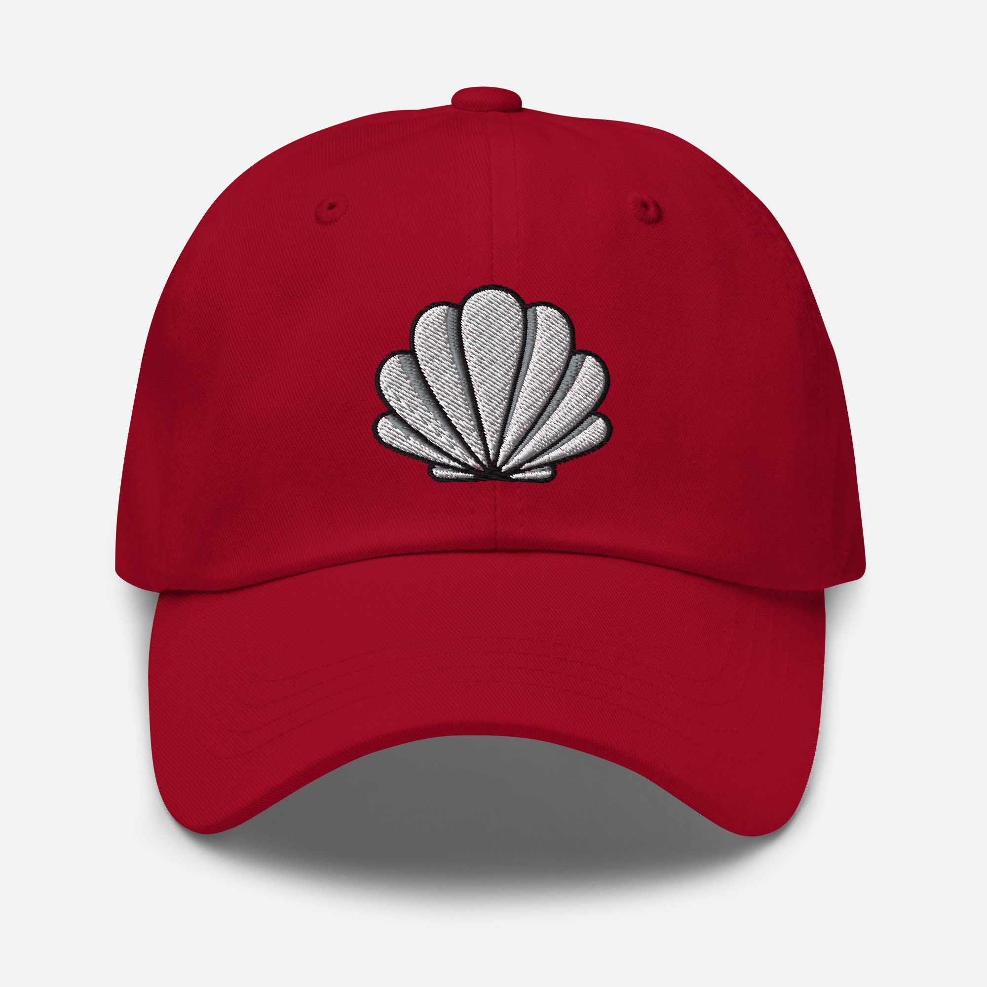Seashell Hat (embroidered Dad Cap) Sea Shell Hats - Etsy