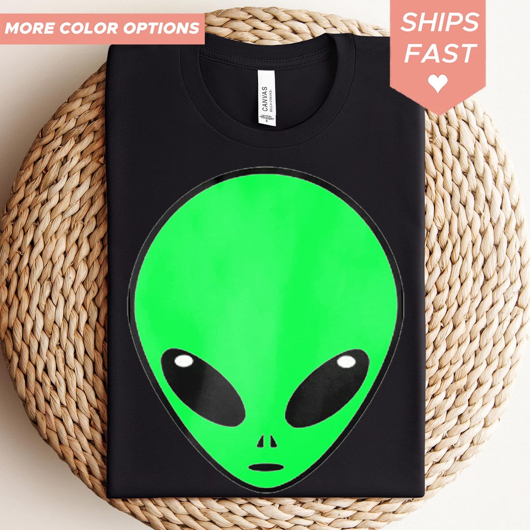 Alien Head Shirt - Etsy