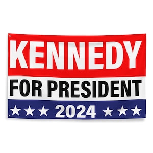 Kennedy 2024 Flag, RFK Jr For President Flag, Robert F Kennedy Jr Flag, RFK For President, Vote RFK Jr President 2024, Flag Size 61″ × 38″
