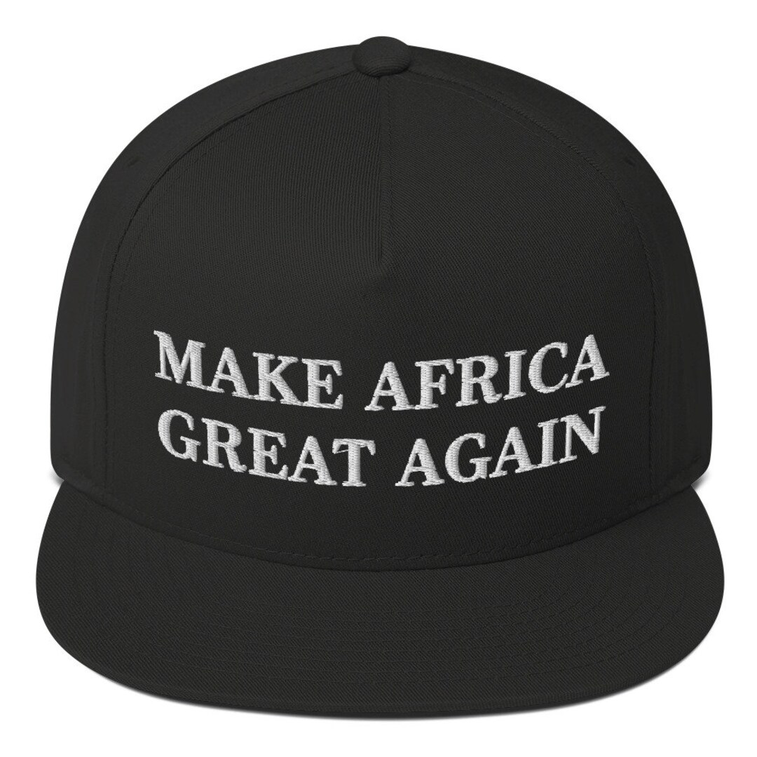Africa Snapback Cap Africa Embroidered Hat Make Africa Great Etsy