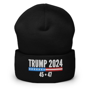 Trump 2024 Beanie Hat for Men Women Amazing FineAcrylic Winter 並行輸入品 Trump Beanies For Men Trump 2024 Vintage Beanie - Slouchy Knit Hat