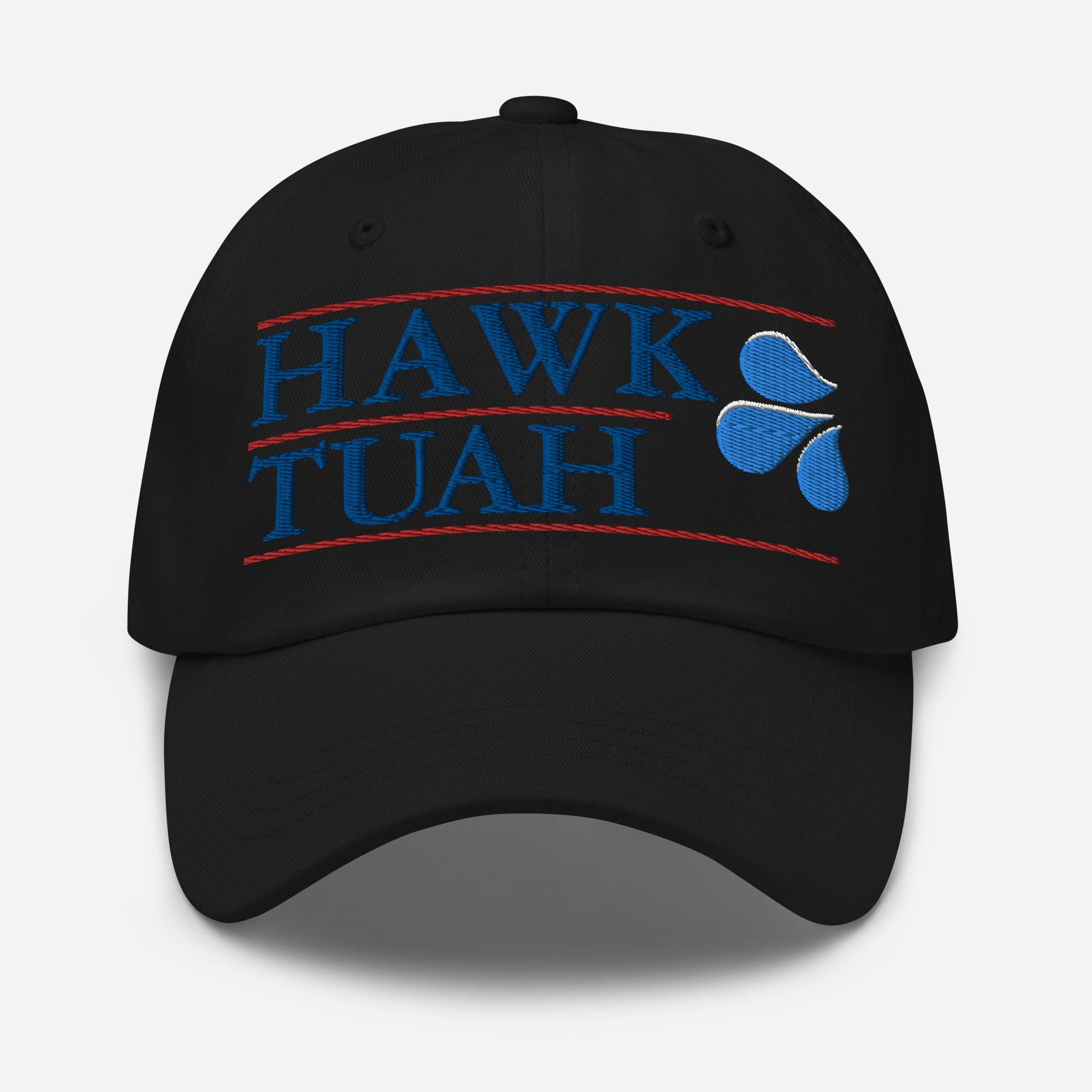 Hawk Tuah Water Drops Hat (Embroidered Dad Cap)