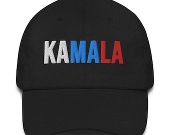 Kamala Dad Cap, Kamala Bestickter Hut, Pro Kamala Hut, erste schwarze Vizepräsidentin
