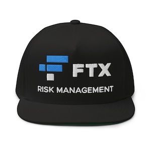FTX Risk Management Hat (Embroidered Flat Bill Snapback Cap) Funny FTX Crypto Parody