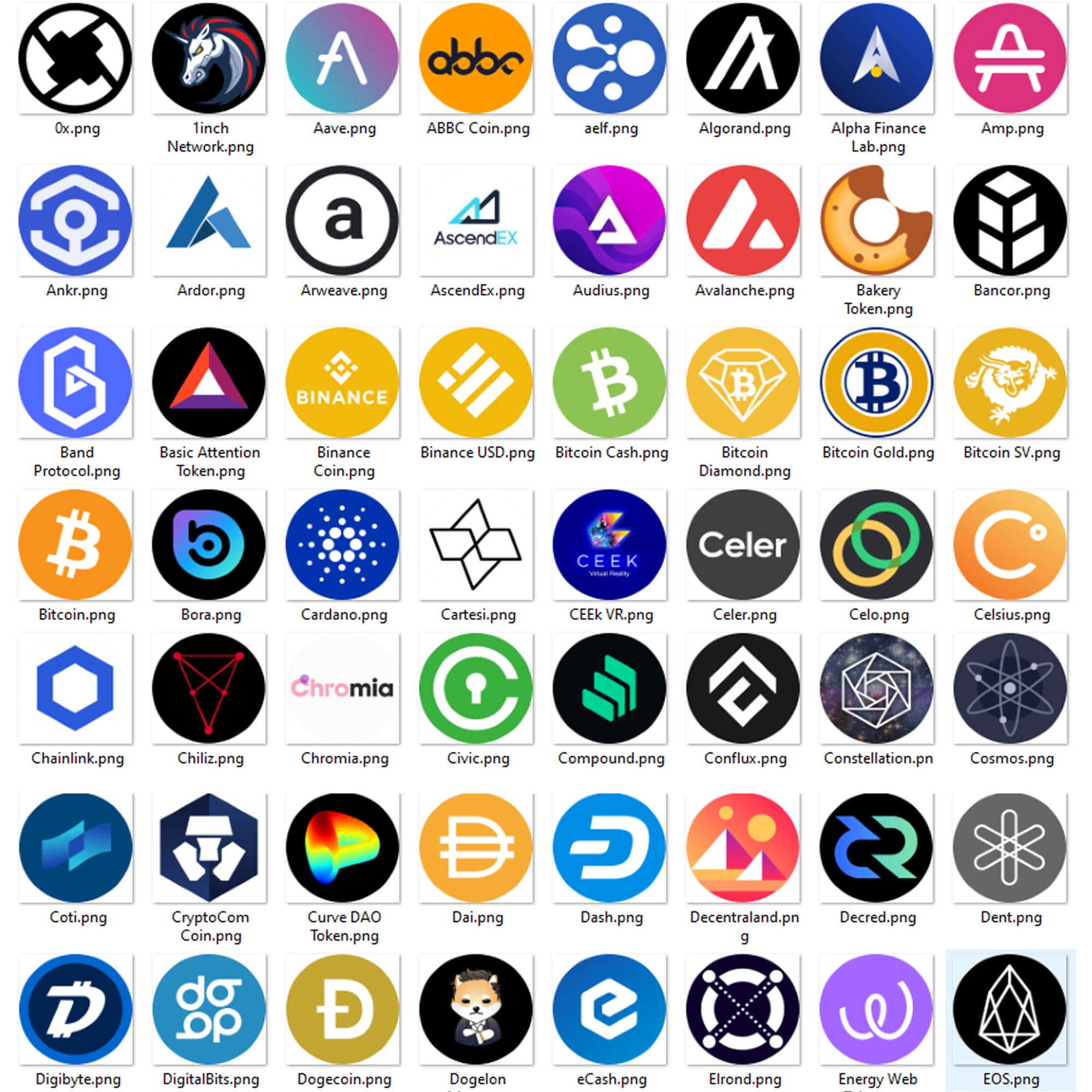 crypto-currencies minimalist logo