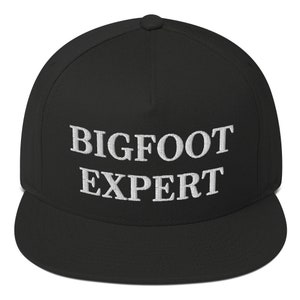 Bigfoot Snapback Cap, Bigfoot Embroidered Hat, Bigfoot Expert, Bigfoot Lovers Gift