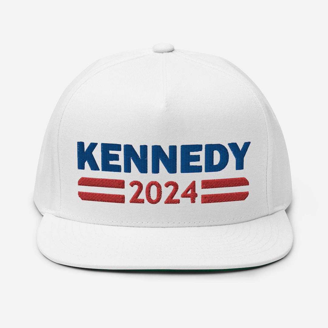 Kennedy 2024 Hat embroidered Flat Bill Snapback Cap, RFK JR for