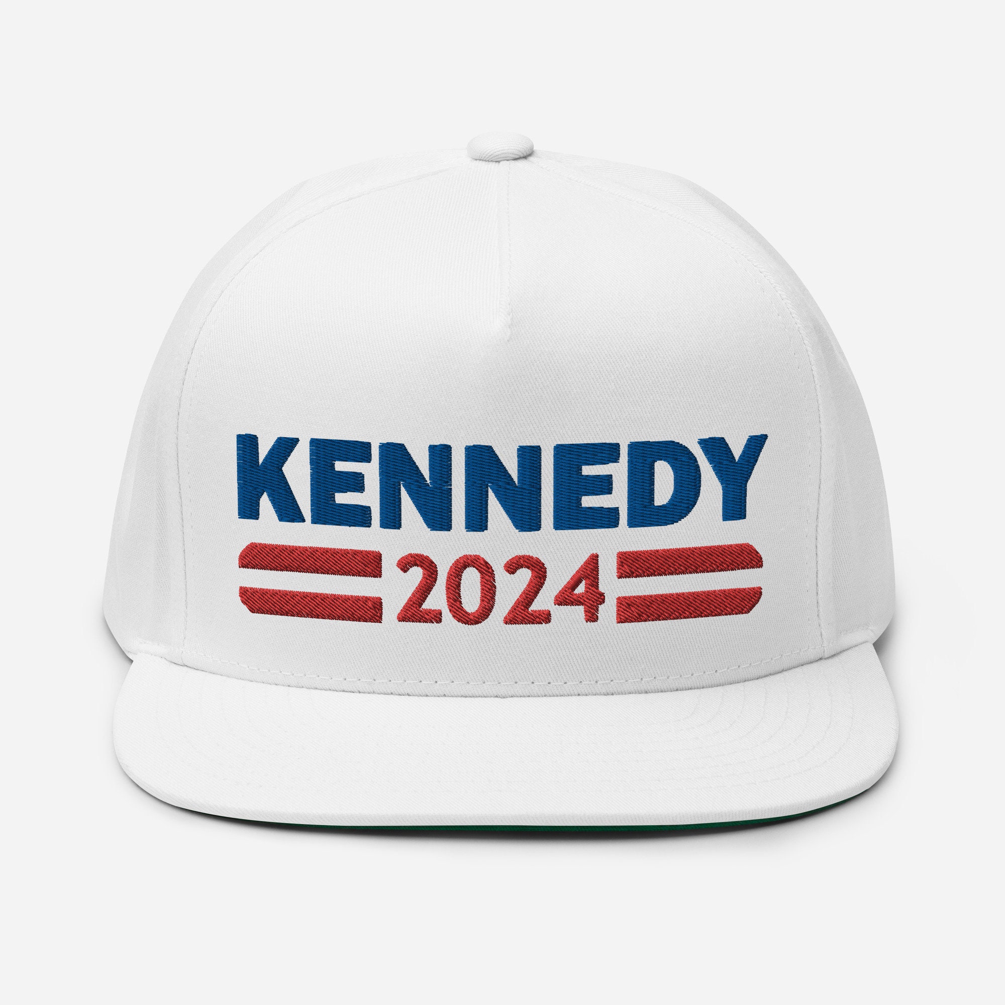 Kennedy 2024 Hat embroidered Flat Bill Snapback Cap, RFK JR for