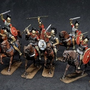 Scale Figures 1:72 Painted Roman Cavalry 1st-2nd Century B.C., Miniatures By Maressculptures - Modeler Veteran