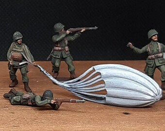 Figurines Parachutistes Américains WW2 - Cal .30, Wargame Miniature