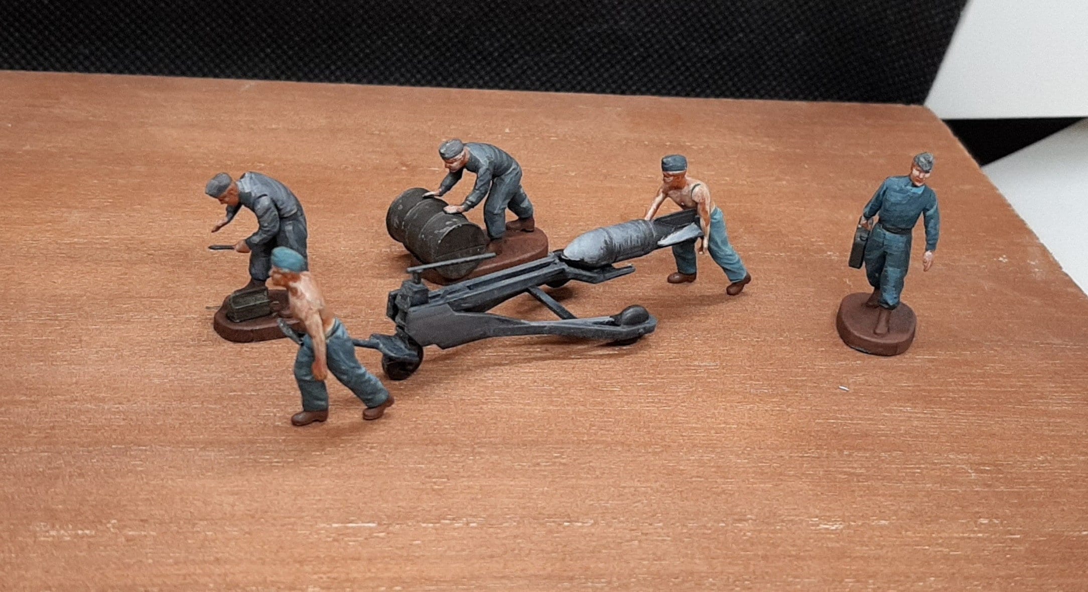 3 Figurines LUFTWAFFE PILOTS & GROUNDCREW Au 1/48 Par Verlinden - Résine à Peindre, état Neuf