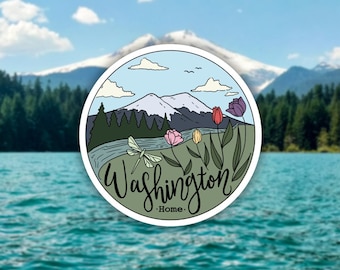 Washington Home - PNW Sticker - Pacific Northwest Washington State
