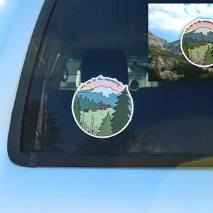 Take Me To The Mountains Bumper Sticker - PNW Sticker - Car Sticker