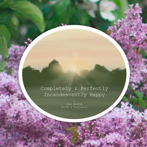 Pride and Prejudice Sticker - Incandescently Happy