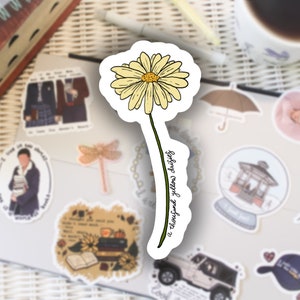1,000 Yellow Daisies - Lorelai gilmore daisy - flower sticker - GG sticker