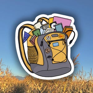 Rory's Backpack sticker - book lover - study - Rory gilmore - GG sticker