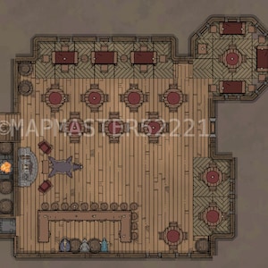 Dungeons &Dragons - Fantasy Pub Interior (Bar, Schlafzimmer, Aufbewahrung)