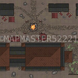 Dungeons & Dragons - Fantasy Underground Settlement
