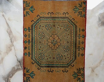 Large Turkish Wall Rug, Handknotted Hanging Tapestry, Vintage Boho Anatolian Decor