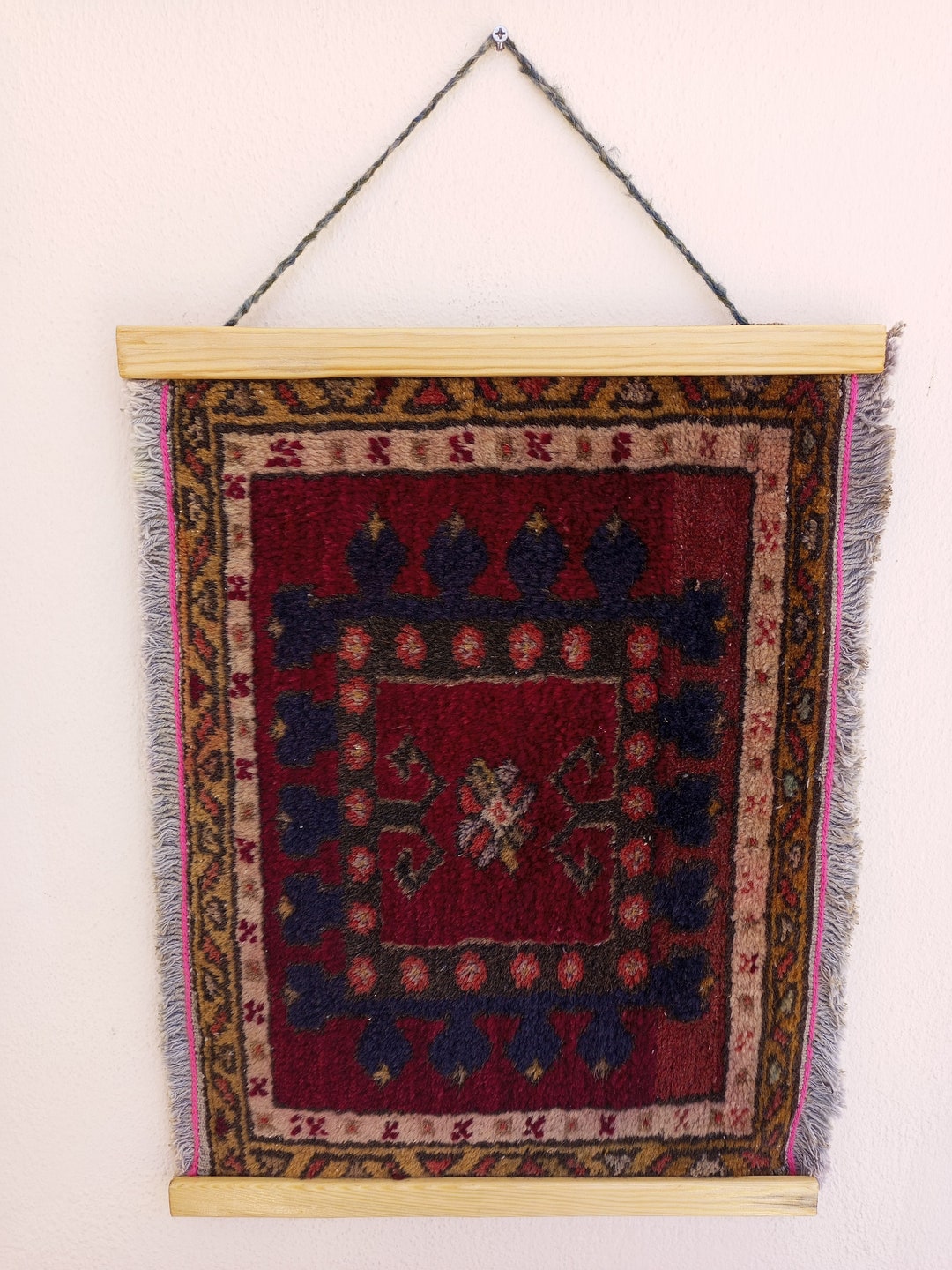Minimalist Vintage Wall Rug Art Home Decor Cute Wall Hanging Etsy
