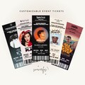 Downloadable Customizable Concert / Sporting Event Tickets