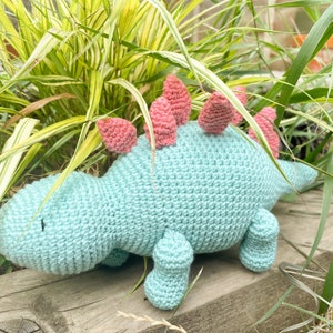 Dinosaur Plushie Handmade Crochet High Quality Baby Shower Child Gift image 4