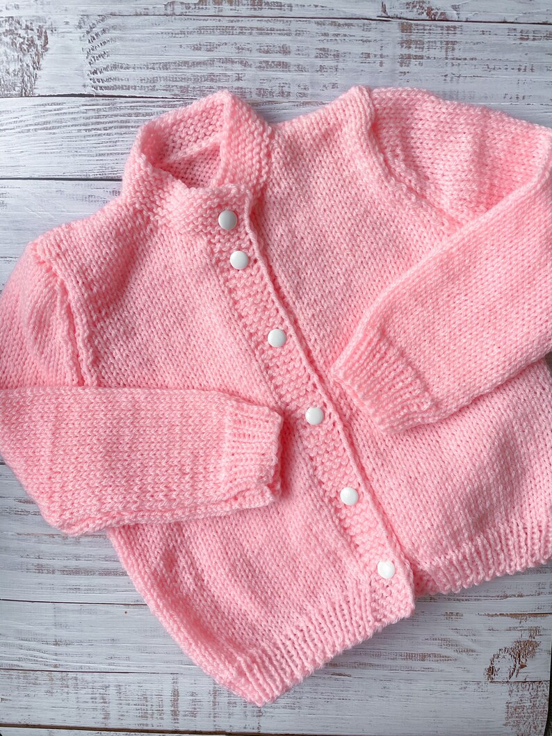 Kids Cardigan Beanie 1-3 y/o Hand knitted High Quality Very Soft Stretchy Oversize for babies image 1