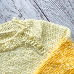 Kids Jumper Beanie 1-3 y/o Two tone Hand knitted High Quality Very Soft Stretchy Oversize for babies image 4