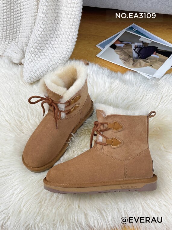 Suede Sheepskin Lace Up Boots Boys Ugg Neumel II Suede Lace Up