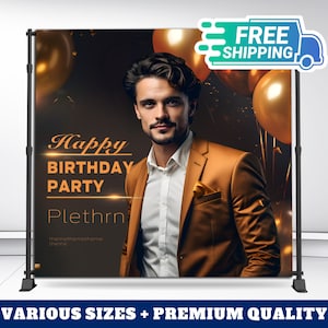 Custom Backdrop Banner | Complete Custom Design | Birthday Party Banner | Event Décor Sign | Photo Booth Backdrop | Step and Repeat