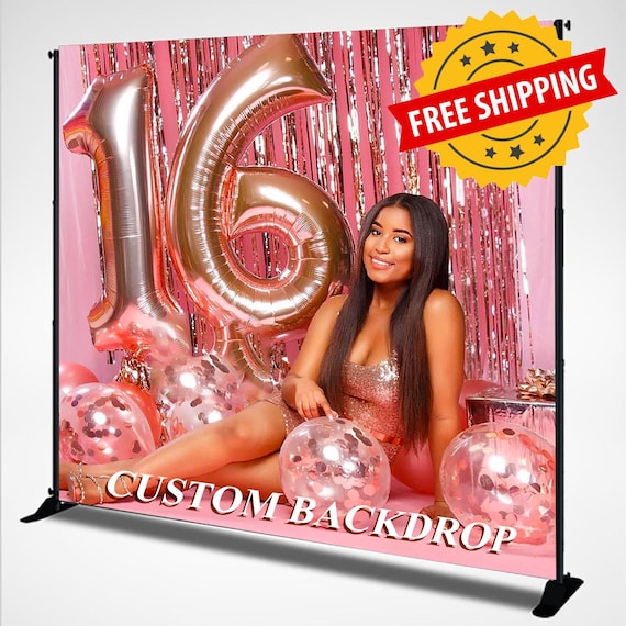 Custom Backdrop Banner | Complete Custom Design | Birthday Party Banner | Event Décor Sign | Photo Booth Backdrop | Step and Repeat