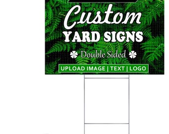 Custom Yard Sign, Full Color Doubled Side Yard Signs, Design Your Own Lawn Sign, Personalized Yard Sign, Metal Yard Sign, Garden Decor