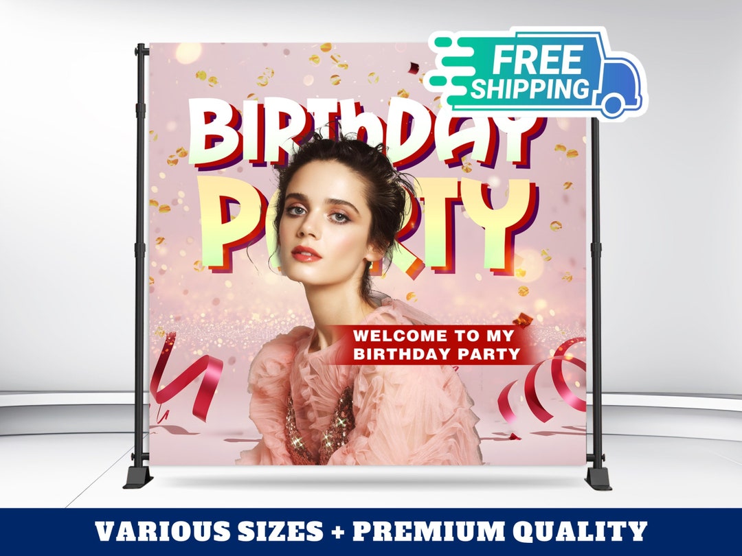 Personalized Custom Backdrop Banner, Custom Backdrop Sign,8x8 Custom ...