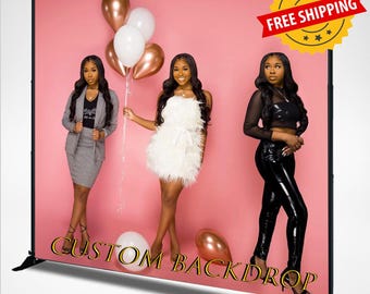 Custom Backdrop Banner | Complete Custom Design | Birthday Party Banner | Event Décor Sign | Photo Booth Backdrop | Step and Repeat